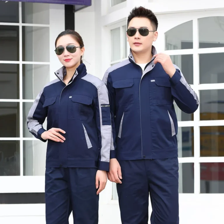 Autumn-Spring-Hi-Visibility-Cotton-Labor-Protection-Workwear-Set-Unisex-Factory-Workshop-Uniform-CE-Certified-Anti-pilling