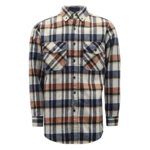 Autumn Winter Fireproof FR Cotton Anti-Static Anti-Heat Workwear Safety Shirt FRC3818 9.5OZ for Industrial Use