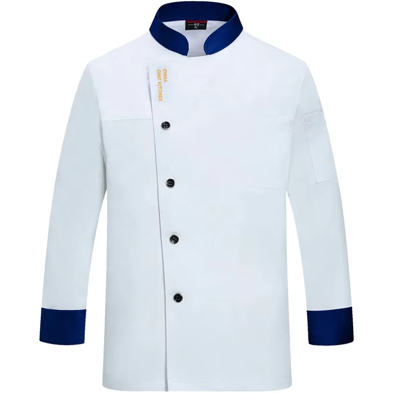 Autumn Winter Long-Sleeve Chef Apron Plus Size for Men and Women