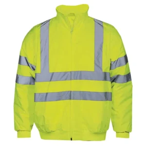 Autumn Winter Men’s Reflective Safety Vest New Windproof Workwear Jacket Zipper Polyester Customizable Logo Hi Vis Jacket