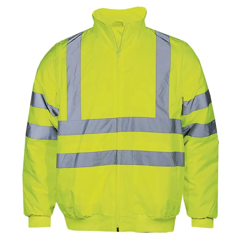 Autumn Winter Men's Reflective Safety Vest New Windproof Workwear Jacket Zipper Polyester Customizable Logo Hi Vis Jacket