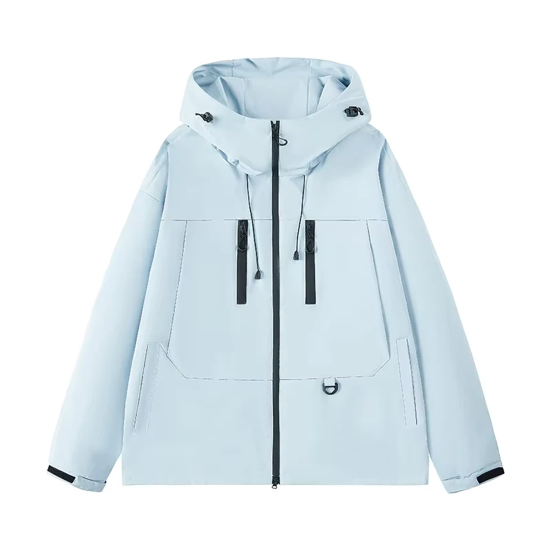 Autumn and winter general use splashproof windbreaker outdoor activity clothing windproof and waterproof hooded jacket
