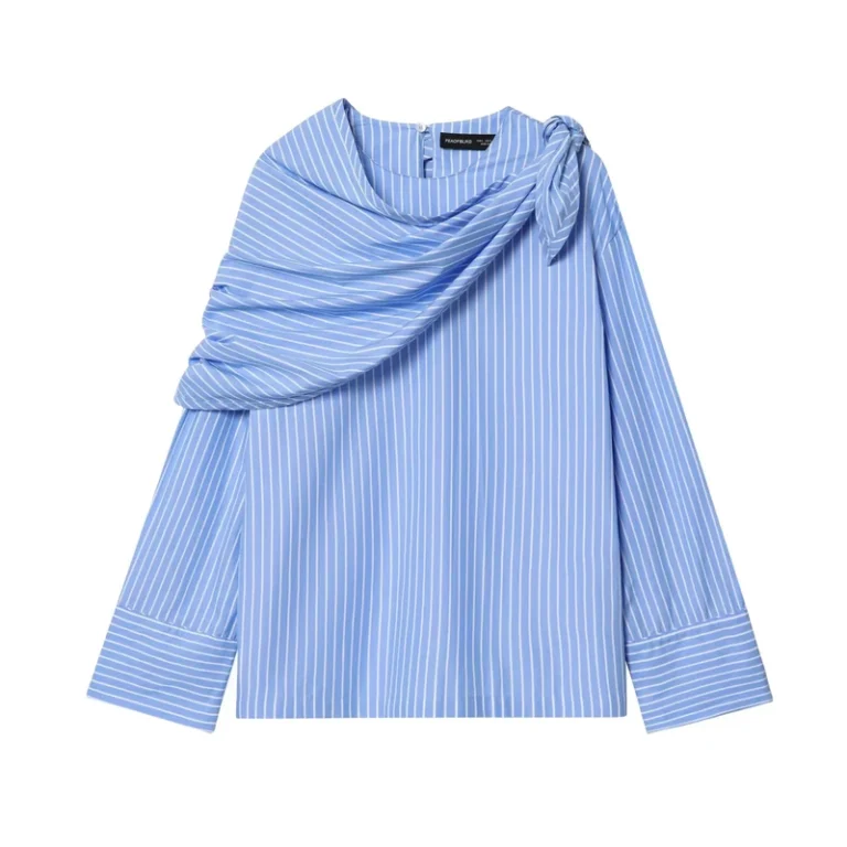 BRZA-Spring-Autumn-Hot-Womens-Clothing-Korean-Style-Elegant-Fashion-Striped-Polyester-Washable-Full-Sleeve-Shirt