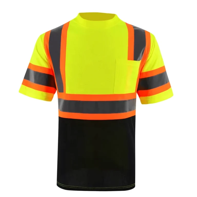 Back-Cross-Hi-Vis-Workwear-Construction-Shirt-Polyester-Safety-Working-Shirt