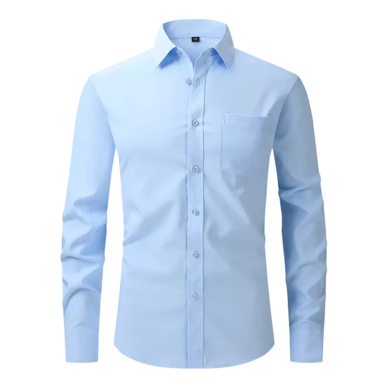 Bank-Work-Uniform-Shirt-with-Custom-Logo-Embroidery-100-Cotton-for-Men-and-Women