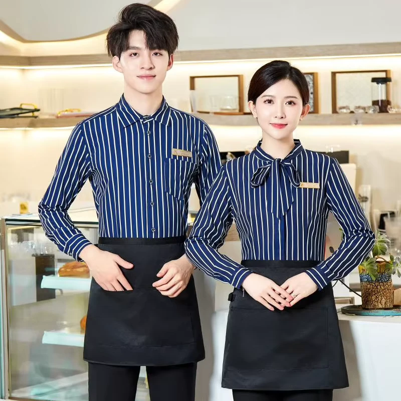 Bar, Catering, Hotel and Restaurant Staff Uniform Long-Sleeve Shirt