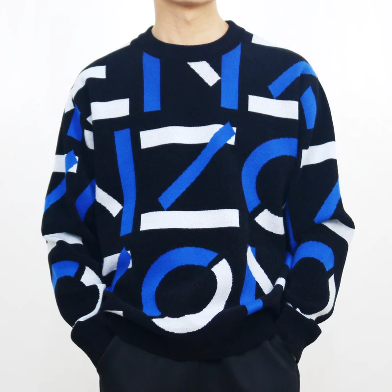 Basic New Arrival Fashion Design Knitwear Long Sleeve Crew Neck Knit Custom Pullover Men Sweater for Spring
