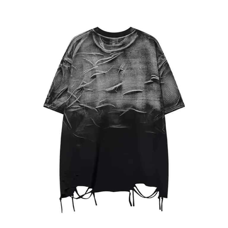 Batch-Custom-logo-High-Quality-Cotton-Oversize-Washed-Printed-Hem-Worn-Out-Couples-General-Leisure-Sports-Short-Sleeve-T-shirt