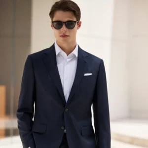 Bespoke Business Costume Set For Men Office Men’s Suits Wedding Fashion Slim Plus Size