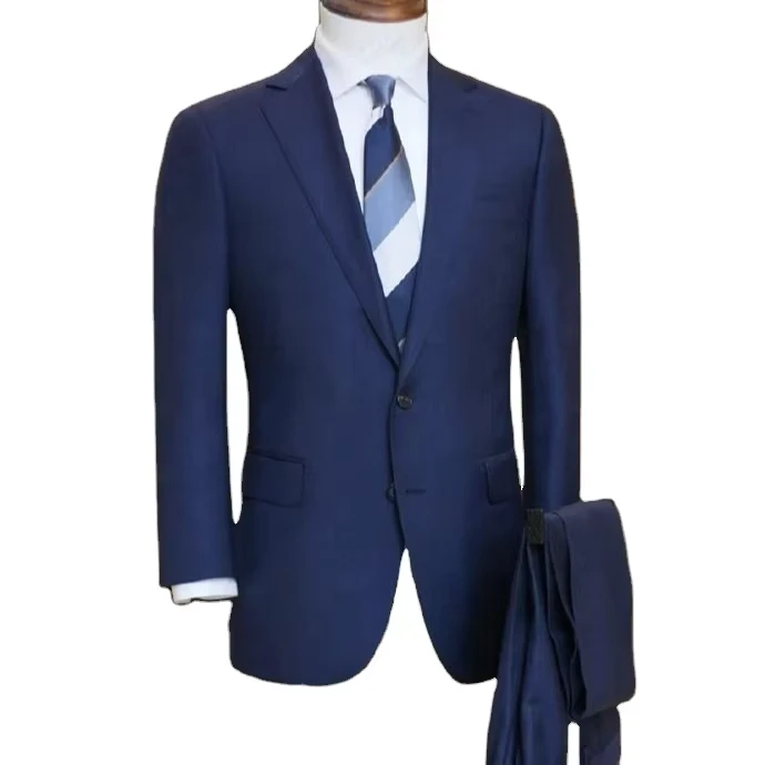 Bespoke Wool Fabric Suit Men for Wedding and Business