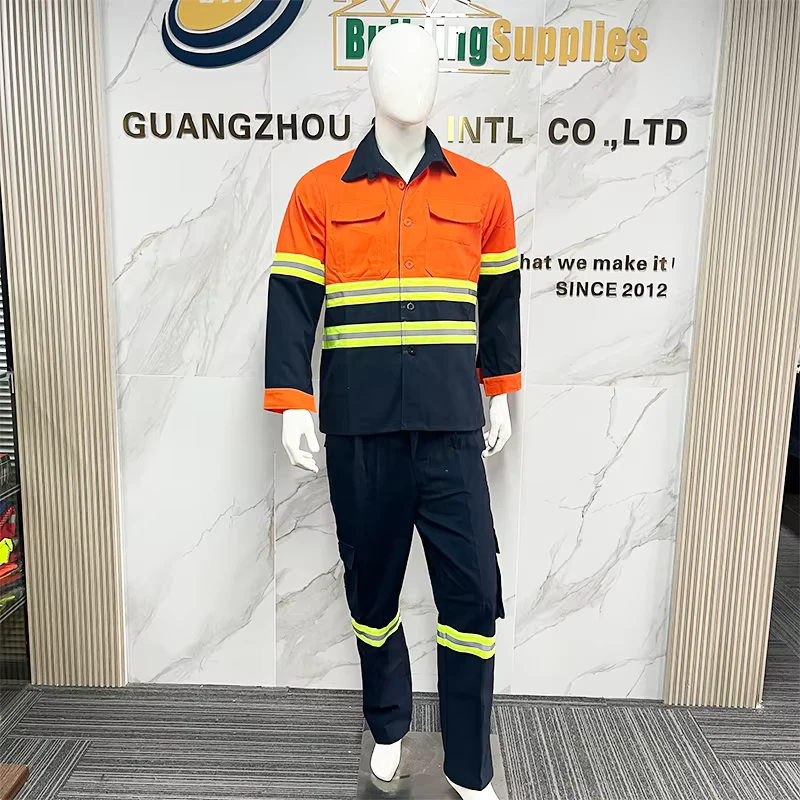 Best Quality Comfortable New Design Industry Safety Workwear Suit Reflective Tooling Polyester Cotton Safety Clothes