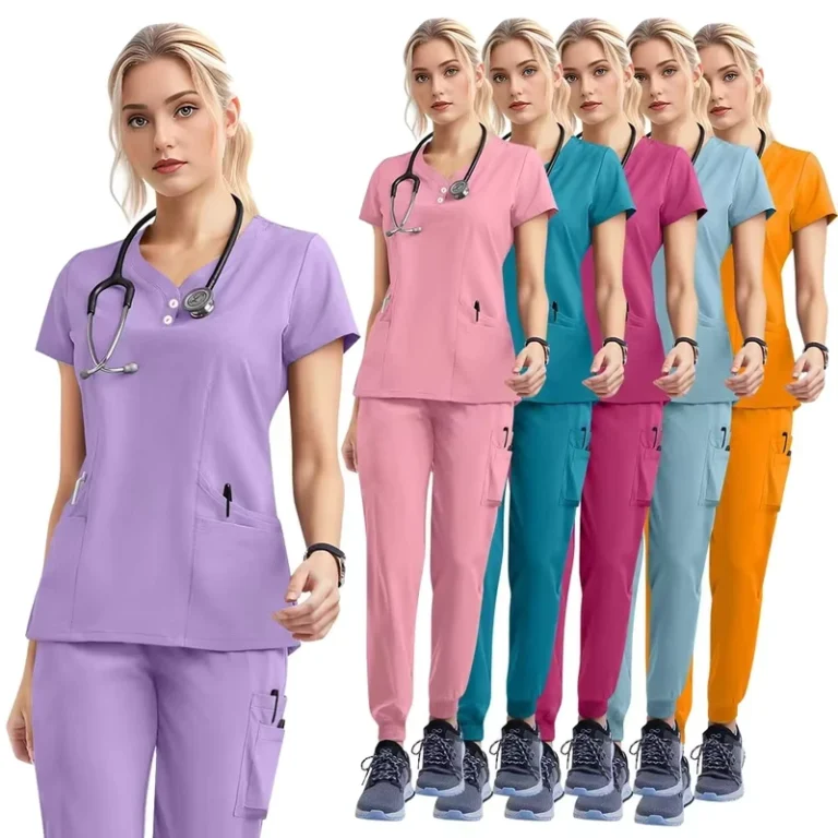 Best-Quality-Short-Sleeve-Hospital-Scrub-Set-Colorful-Nurse-Uniform-for-Surgeons-Quality-Surgical-Clothing-for-Hospitals