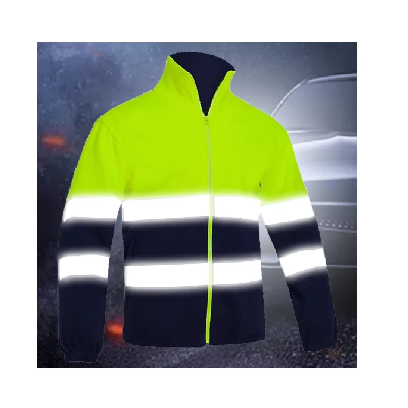 Best Selling Hi Visibility Reflective Safety Jacket Windproof Insulated Fleece Work Wear OUTERWEAR
