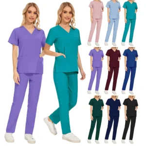 Big and Tall Washable Medical Nursing Operating Room Scrub Set