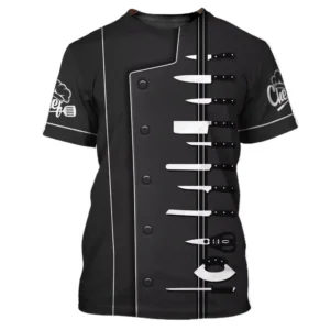 Black 3D All-Over Print T-Shirt S-5XL