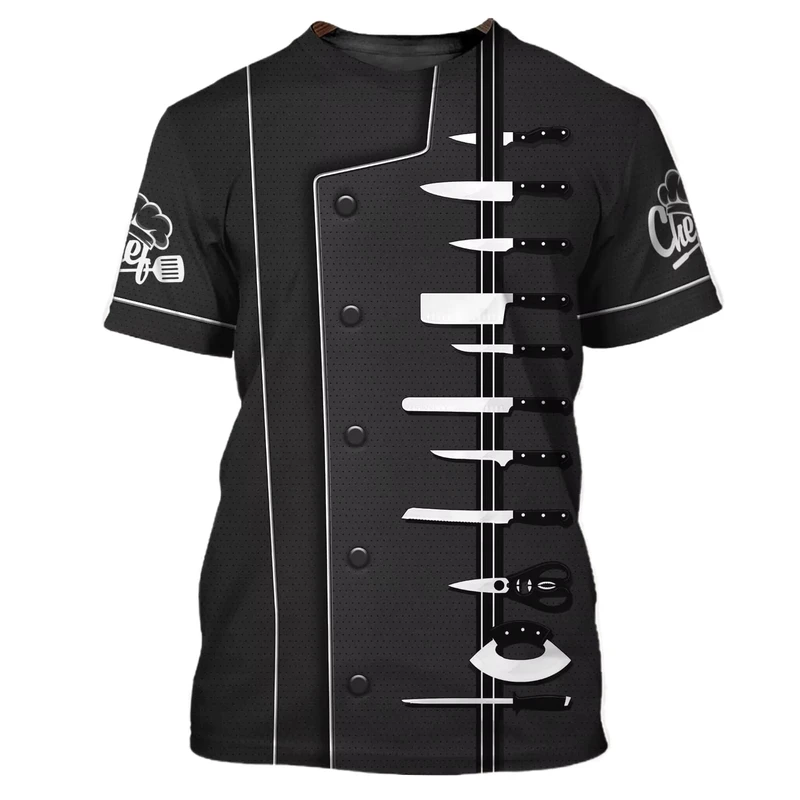 Black 3D All-Over Print T-Shirt S-5XL