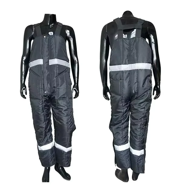 Black-Insulated-Reflective-Bib-Overalls-Waterproof-Cold-Resistant-Winter-Safety-Work-Pants-Customizable-Logo