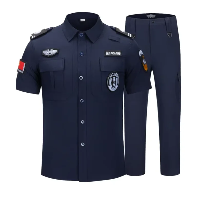 Black-Rip-stop-Outdoor-Style-Professional-Security-Summer-Guard-Office-Uniforms-Clothing-Short-Sleeve-Shirts-Quick-Dry