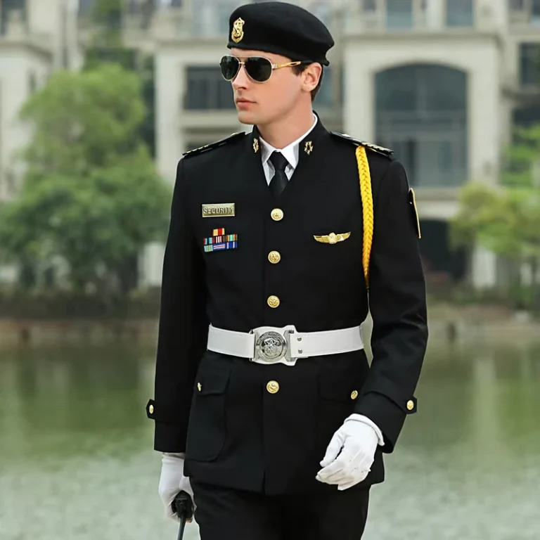 Black-Security-Guard-Uniforms-for-Year-Round-Summer-and-Winter-Wear