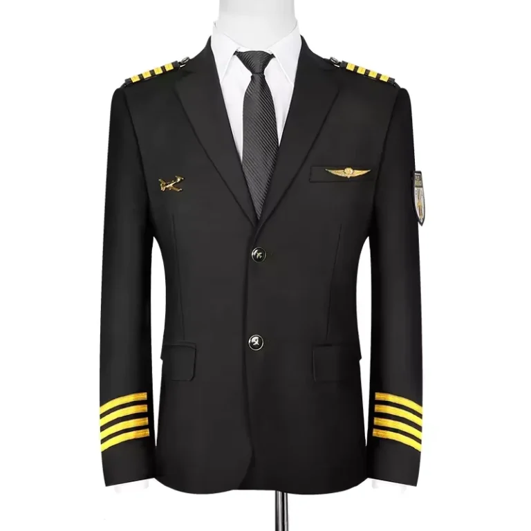 Black-and-Dark-Blue-Airline-Pilot-Uniforms-for-Men-and-Women