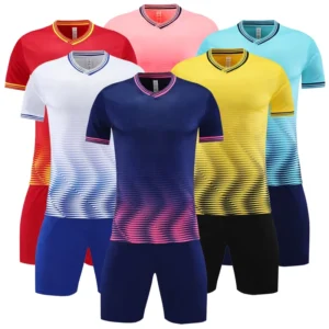 Blank General Athletic Shirts Training Outfit Team Uniform Soccer Jerseys for Men 100% Polyester Quick Dry