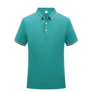 Blank Knitted Anti Wrinkle Golf for T Shirts Solid Color Embroidered Design Plain with Custom Printing