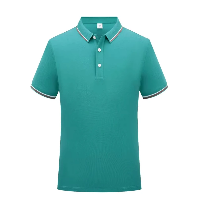 Blank Knitted Anti Wrinkle Golf for T Shirts Solid Color Embroidered Design Plain with Custom Printing