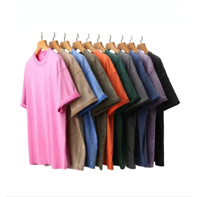 Blank-Shirt-Manufacturer-230-GSM-or-270-GSM-100-Cotton-Washed-Unisex-Oversized-T-Shirt-Custom-Logo