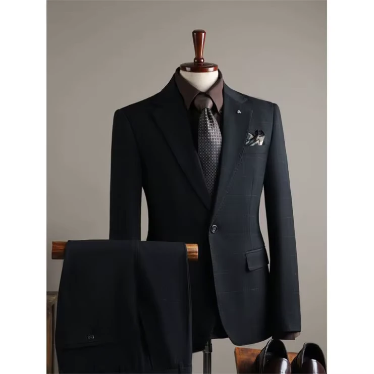 Blazer Customization Wool Tuxedo Wedding Suit Business Men Suit