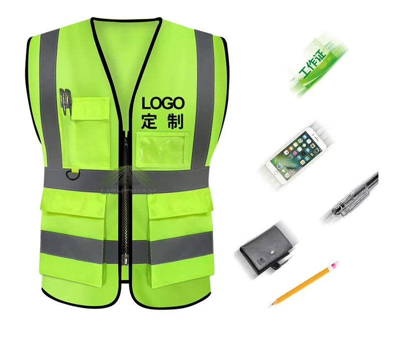 Blue LED High-Visibility Reflective Safety Vest for Kids, One Size