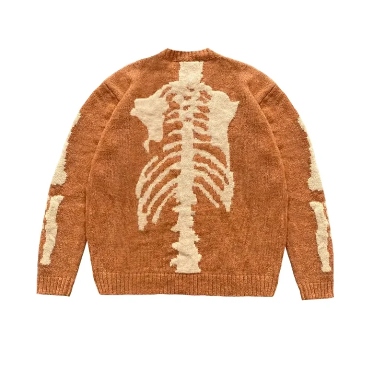 Boutique-Exquisite-High-design-Cotton-Winter-Sweater-Knitwear-Skull-OEM-Supply-Front-logo-Shrinkproof