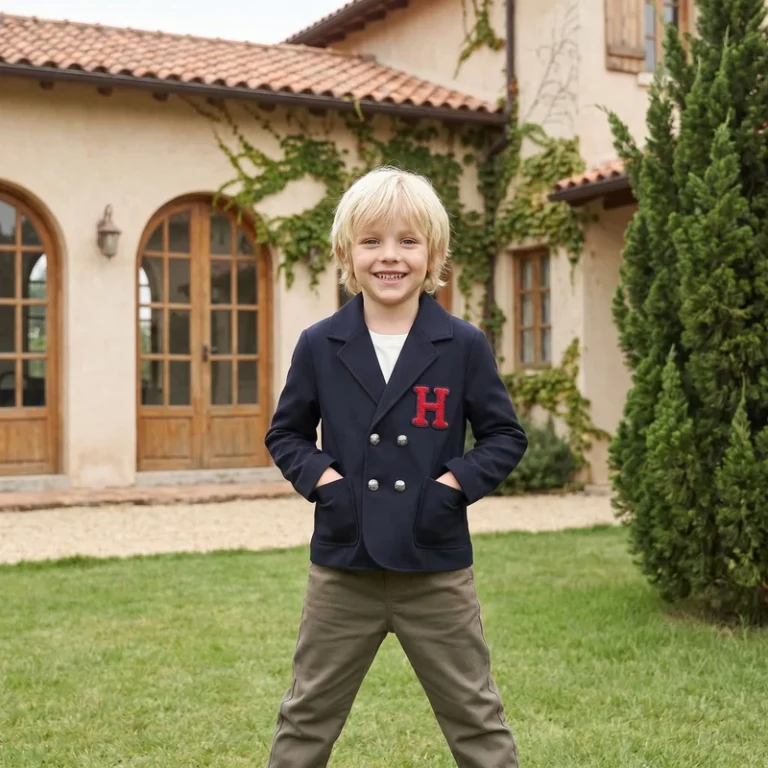 Boys-College-style-Double-breasted-Woolen-Suit-Jacket-30Nylon-65Rayon-5Spandex-Yarn-Dyed