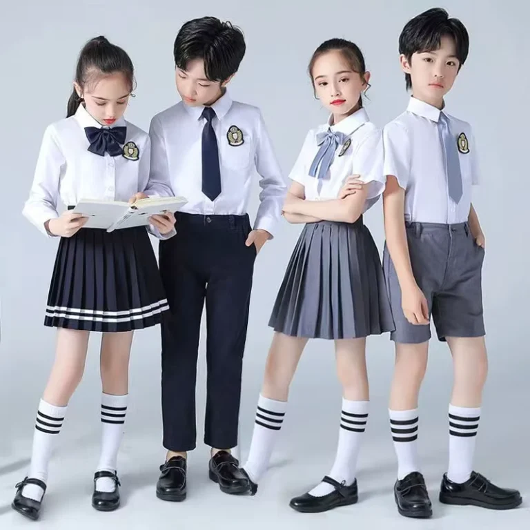 Boys-Girls-Long-Sleeve-Short-Sleeve-Primary-School-Uniform
