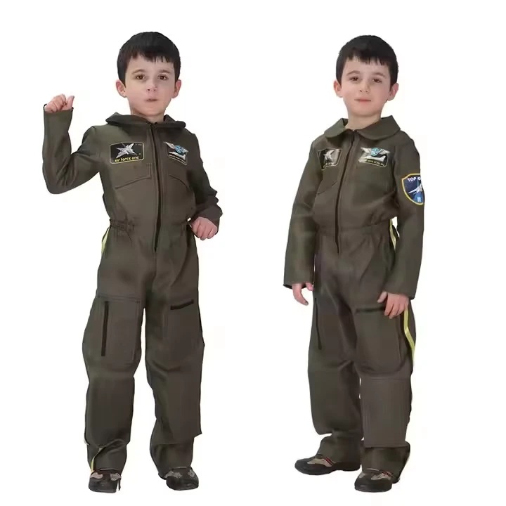 Boys-Kids-Pilot-TV-Movie-Carnival-Cosplay-Costume-for-Role-Play