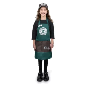 Boys’ and Girls’ Polyester Restaurant Barista Workwear Apron