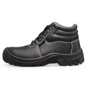 Breathable Anti-Smash Anti-Static Safety Shoes with Steel Toe and PU Rubber Outsole
