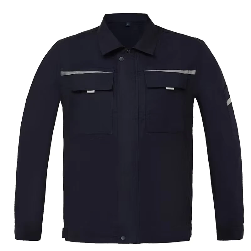 Breathable Anti shrink Long Sleeve Unisex Work Jacket with Custom Logo (Cotton) for Work Clothes