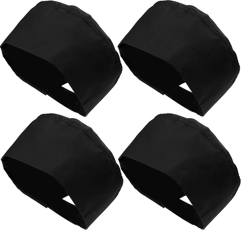 Breathable Cotton Chef Hat with Adjustable Mesh for BBQ and Restaurant Work