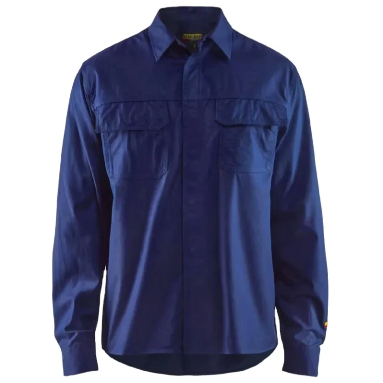 Breathable-Custom-logo-Long-Sleeve-Mens-Blue-or-Black-Button-up-Working-Uniform-Flame-Resistant-Safety-Work-Fr-Shirts