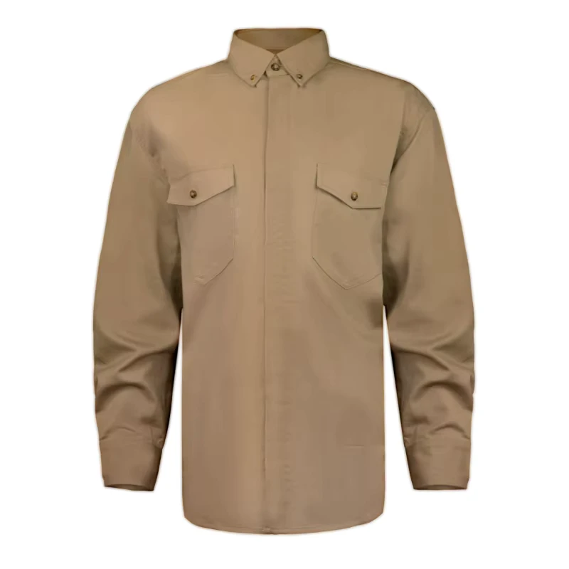 Breathable FR Antistatic Safety Protective Clothing For Oil Gas Manufacturing And Utilities Industry Shirt