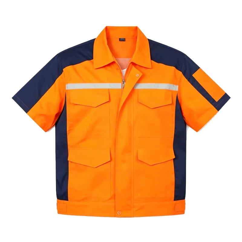 Breathable Factory Industrial Workshop Working Clothes 100% Cotton Workwear Customized