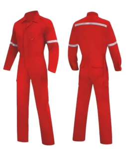 Breathable Flame Retardant Anti Static Welding Workwear Set Men Cotton Polyester Heat Resistant Reflective Safety Coveralls