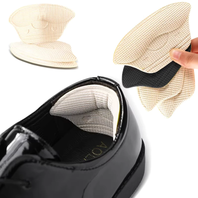 Breathable High-Density Cotton Mesh Heel Pad with Adhesive Anti-Slip Anti-Rub Design