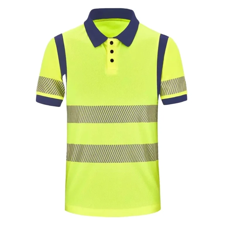 Breathable-Jersey-Reflective-Work-Wear-Tee-Shirt-Mining-Construction-Cleaner-Travel-Hiking-Safety-Quick-Dry-Hi-Vis-Polo-Shirts