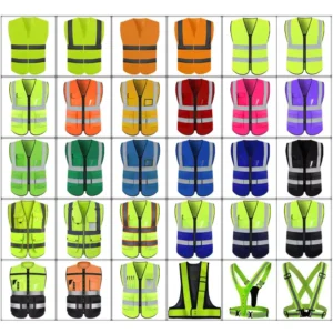 Breathable Mesh Hi-Vis Reflective Safety Vest With Multiple Pockets