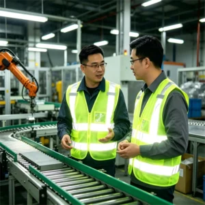 Breathable Mesh Hi-Vis Reflective Traffic Safety Vest for Factory Workshop