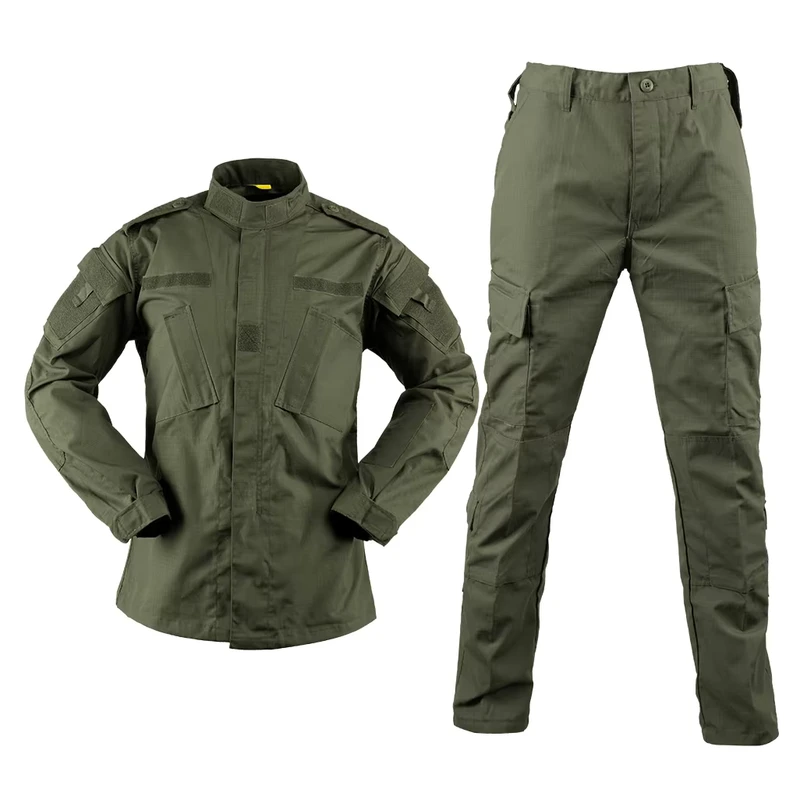 Breathable Rip-Stop Green and Blue Men's Black Comb Russian Gorka Desert Camouflage Uniform