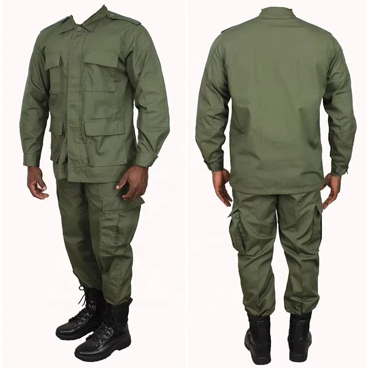 Breathable Ripstop Green BDU Training Uniform