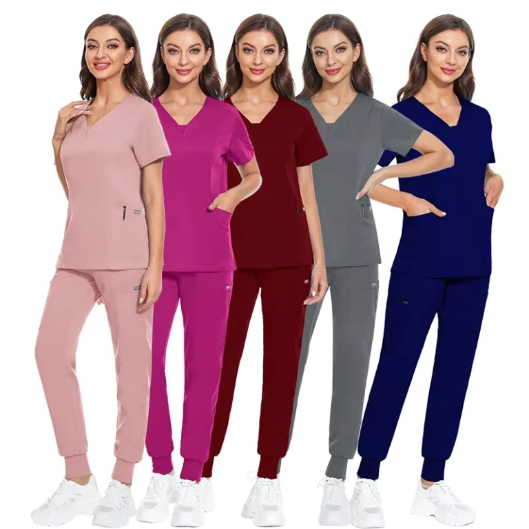 Breathable-Spandex-Woven-Womens-Jogger-Nursing-Scrubs-Uniforms-for-Hospital-Use