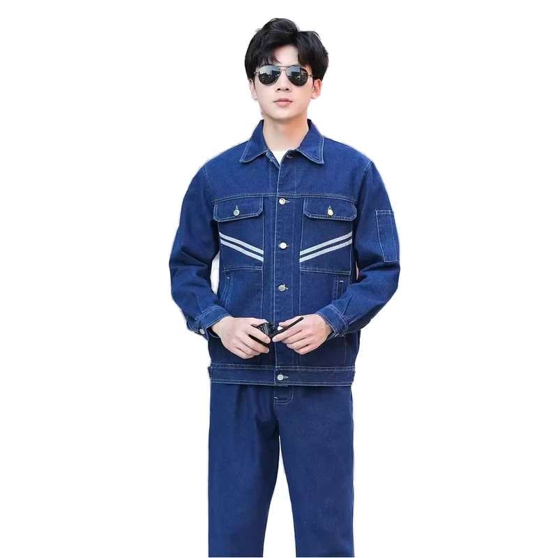 Breathable Summer Denim Workwear for Machine Repair, Auto Repair, Workshops and Mining